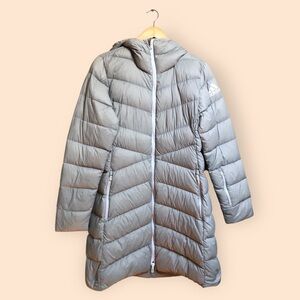 Adidas Women’s Climawarm Nuvic Jacket Gray Down Puffer Outdoor Winter Medium